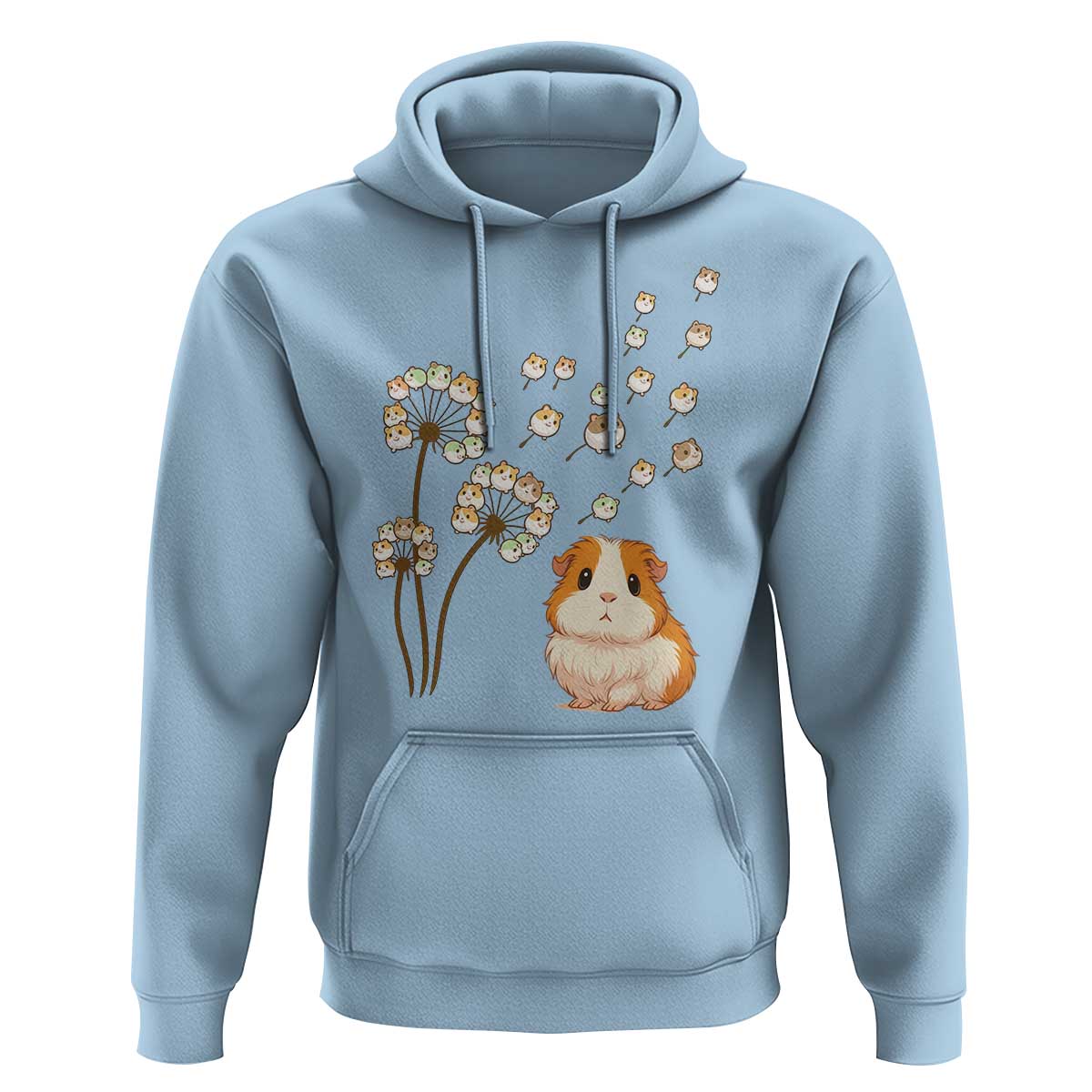 Flower Guinea Pig Dandelion Hoodie Funny Cavy Lover Gift - Wonder Print Shop