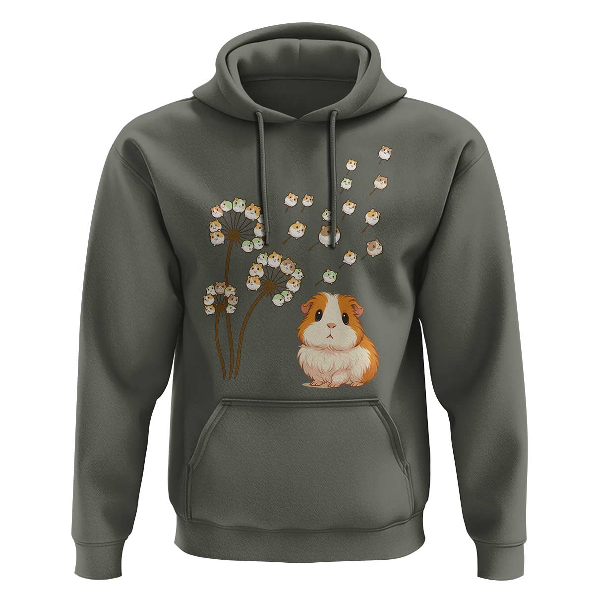 Flower Guinea Pig Dandelion Hoodie Funny Cavy Lover Gift - Wonder Print Shop