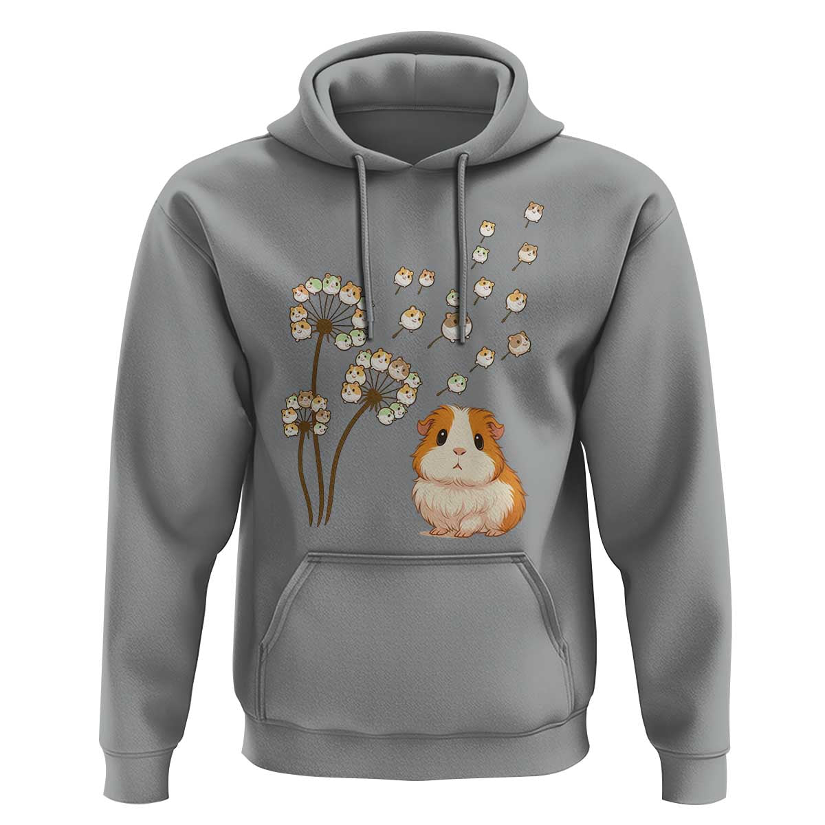 Flower Guinea Pig Dandelion Hoodie Funny Cavy Lover Gift - Wonder Print Shop