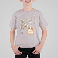 Flower Guinea Pig Dandelion T Shirt For Kid Funny Cavy Lover Gift - Wonder Print Shop