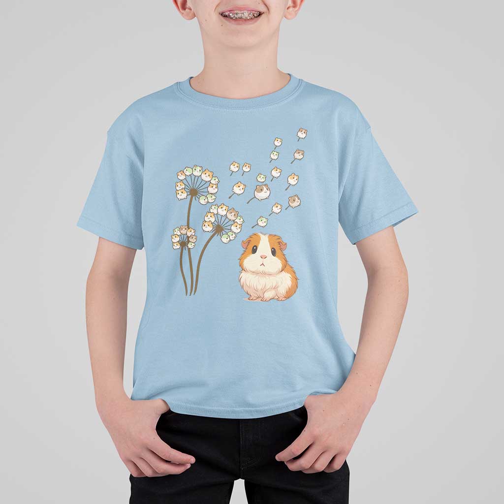 Flower Guinea Pig Dandelion T Shirt For Kid Funny Cavy Lover Gift - Wonder Print Shop