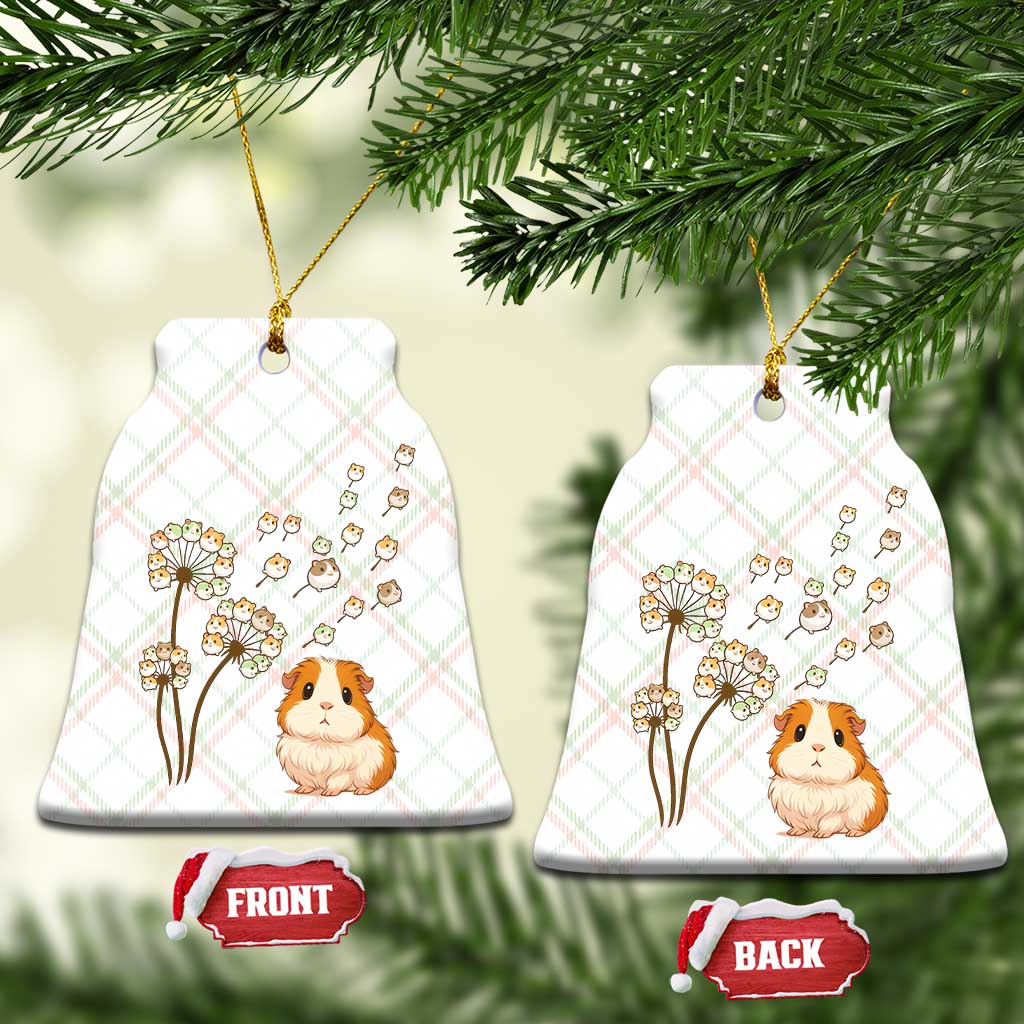Flower Guinea Pig Dandelion Ceramic Ornament Funny Cavy Lover Gift - Wonder Print Shop