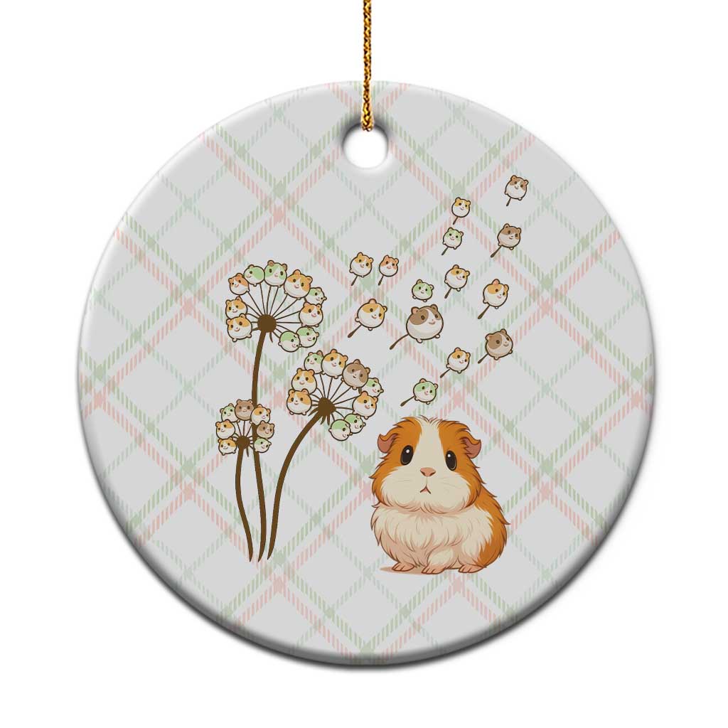 Flower Guinea Pig Dandelion Ceramic Ornament Funny Cavy Lover Gift - Wonder Print Shop