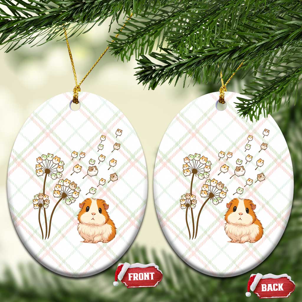 Flower Guinea Pig Dandelion Ceramic Ornament Funny Cavy Lover Gift - Wonder Print Shop