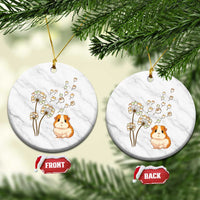 Flower Guinea Pig Dandelion Ceramic Ornament Funny Cavy Lover Gift - Wonder Print Shop