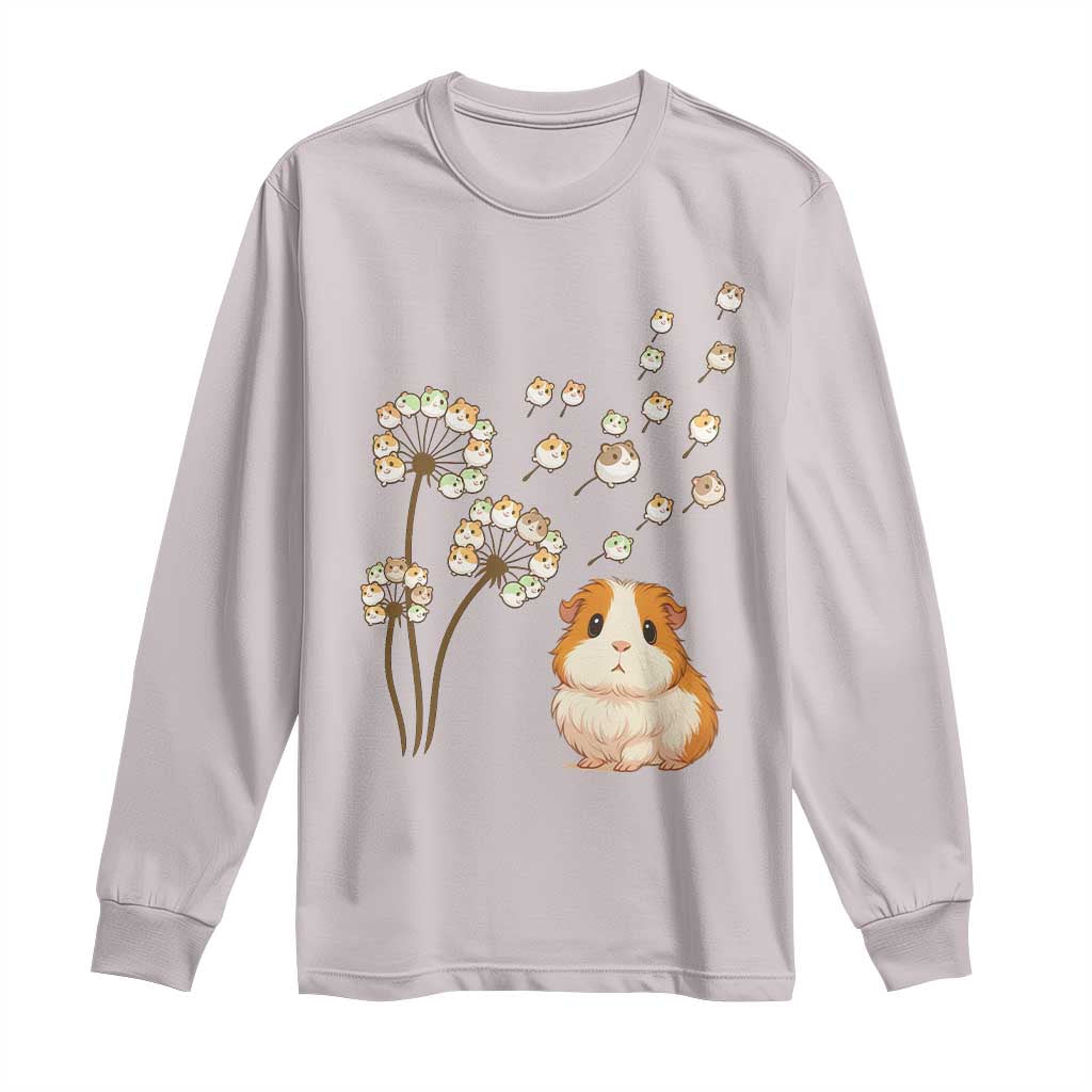 Flower Guinea Pig Dandelion Long Sleeve Shirt Funny Cavy Lover Gift - Wonder Print Shop