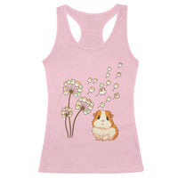 Flower Guinea Pig Dandelion Racerback Tank Top Funny Cavy Lover Gift - Wonder Print Shop