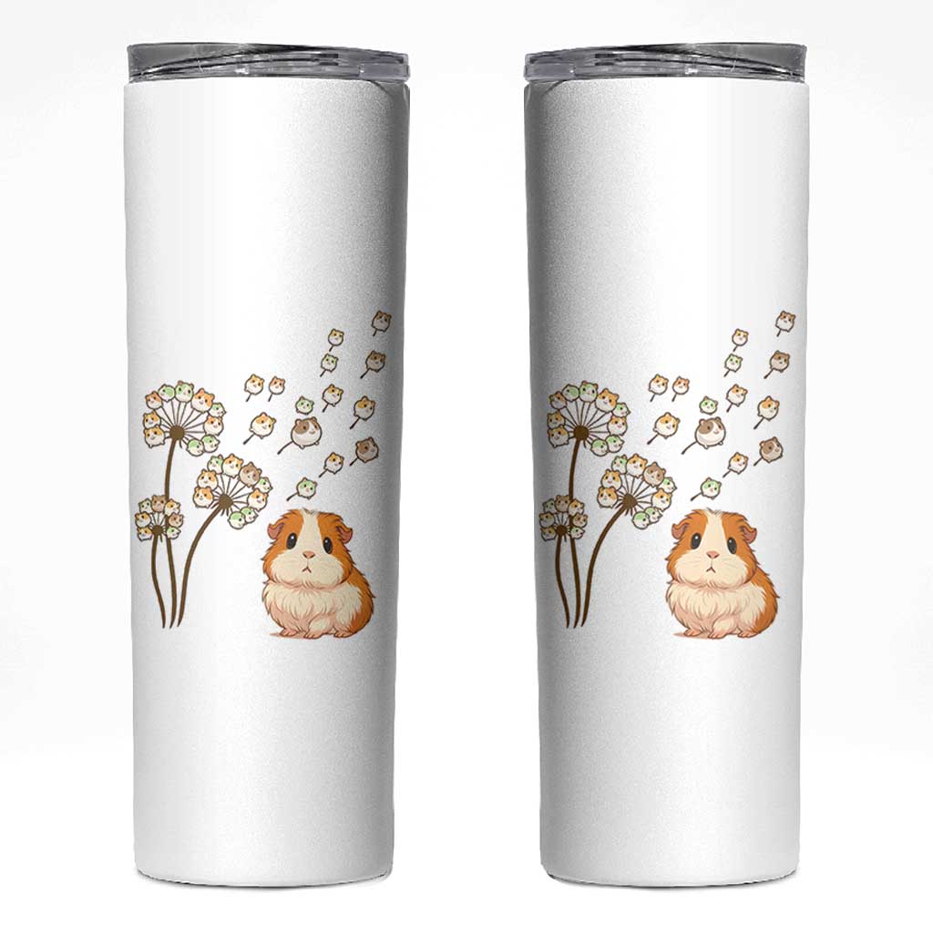 Flower Guinea Pig Dandelion Skinny Tumbler Funny Cavy Lover Gift - Wonder Print Shop