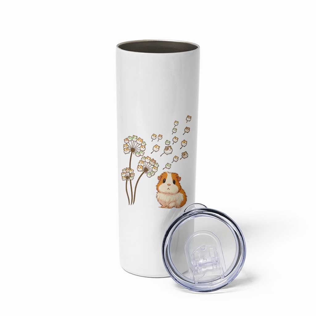 Flower Guinea Pig Dandelion Skinny Tumbler Funny Cavy Lover Gift - Wonder Print Shop