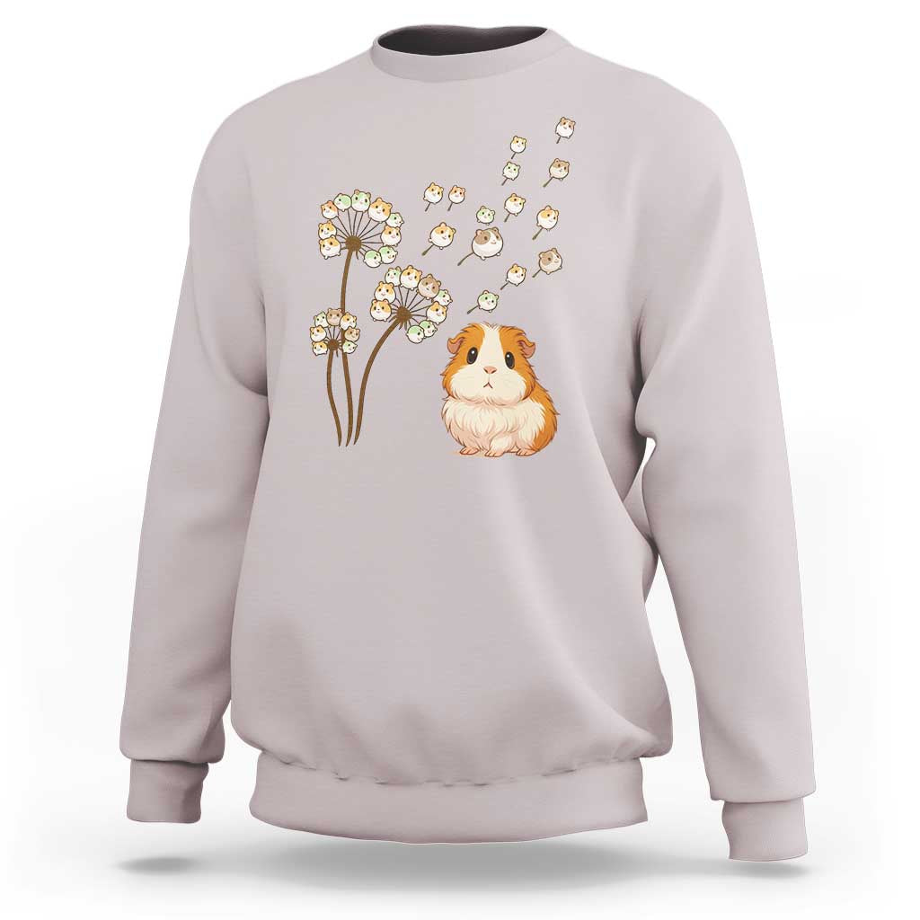 Flower Guinea Pig Dandelion Sweatshirt Funny Cavy Lover Gift - Wonder Print Shop
