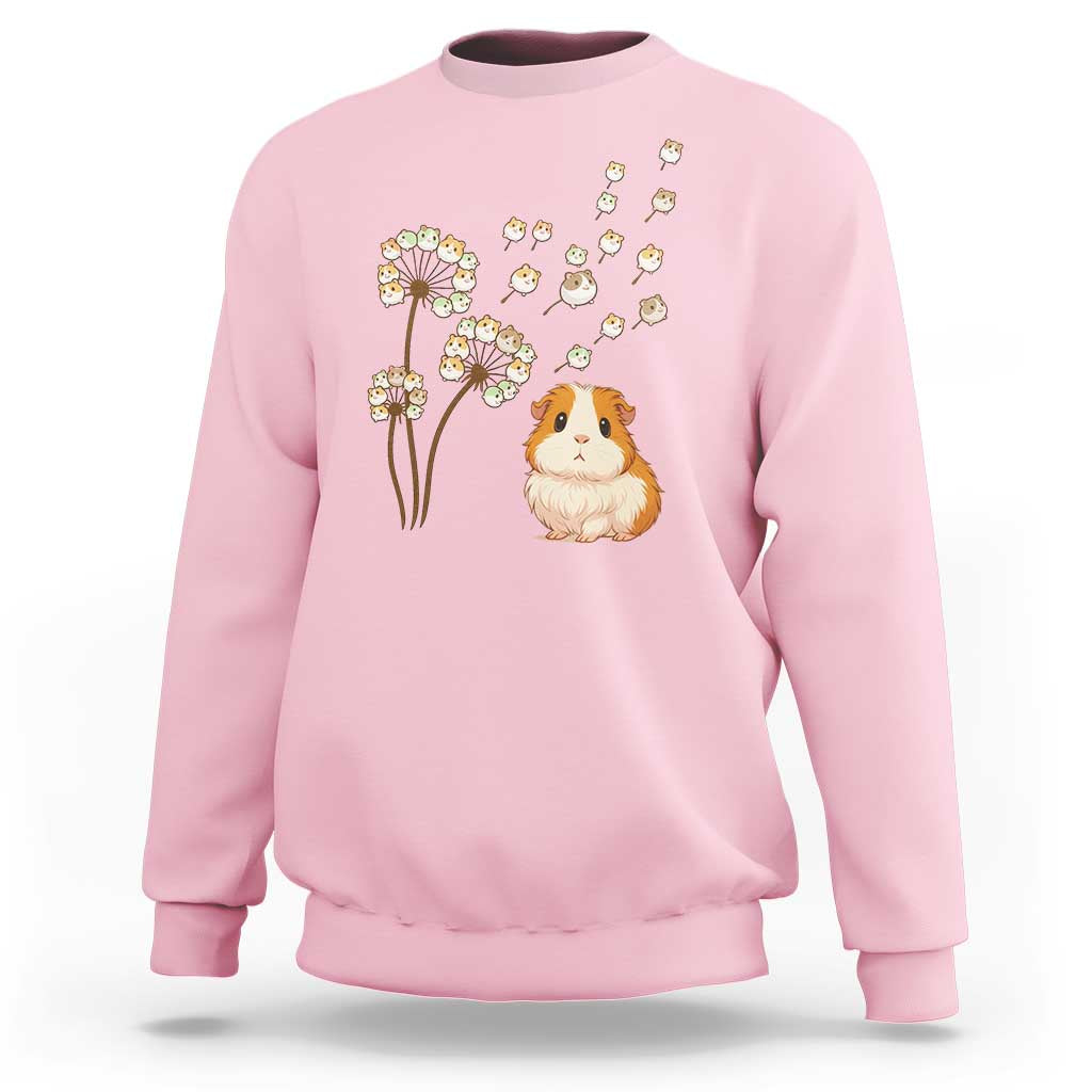 Flower Guinea Pig Dandelion Sweatshirt Funny Cavy Lover Gift - Wonder Print Shop