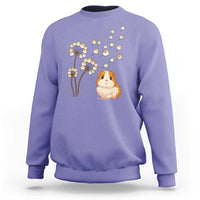 Flower Guinea Pig Dandelion Sweatshirt Funny Cavy Lover Gift - Wonder Print Shop