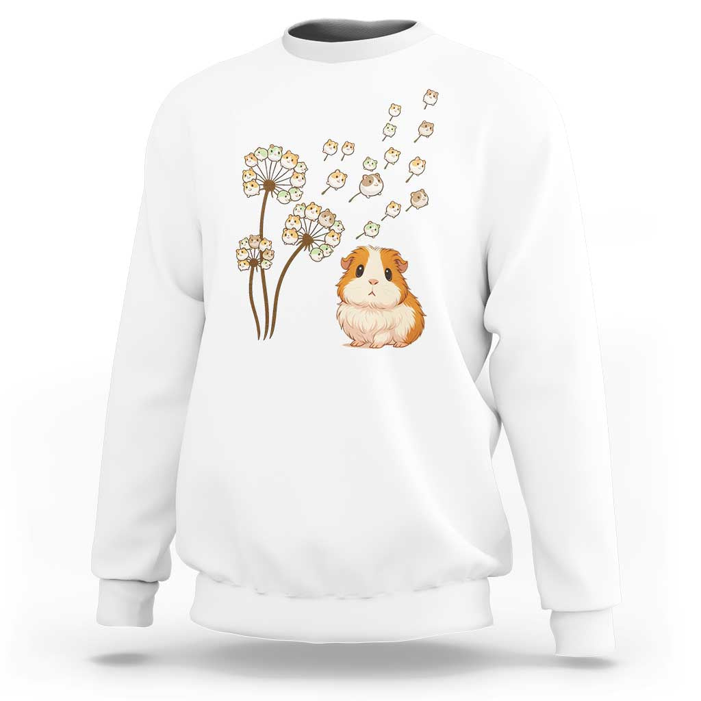 Flower Guinea Pig Dandelion Sweatshirt Funny Cavy Lover Gift - Wonder Print Shop