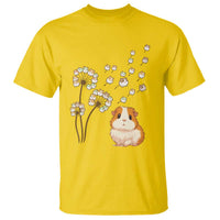 Flower Guinea Pig Dandelion T Shirt Funny Cavy Lover Gift - Wonder Print Shop