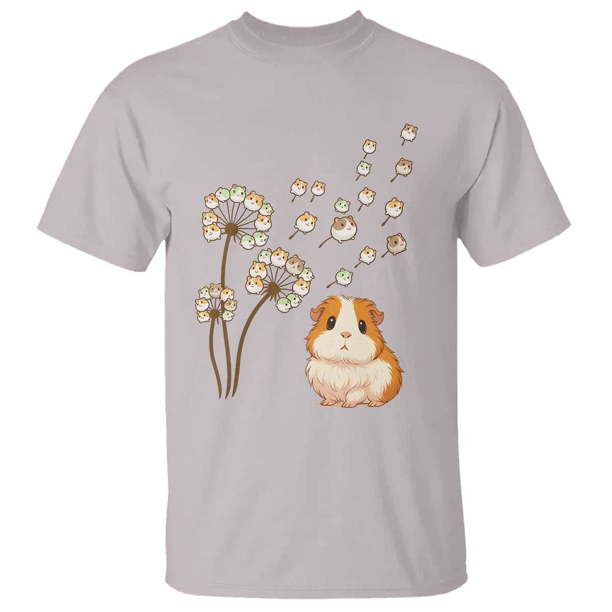 Flower Guinea Pig Dandelion T Shirt Funny Cavy Lover Gift - Wonder Print Shop