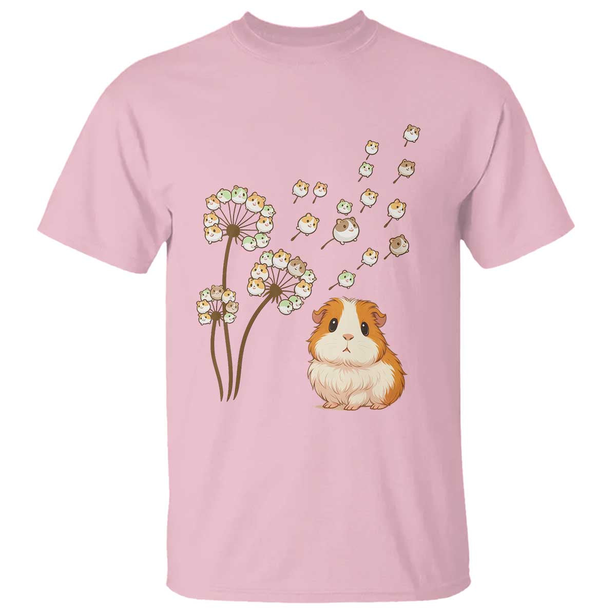 Flower Guinea Pig Dandelion T Shirt Funny Cavy Lover Gift - Wonder Print Shop