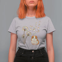 Flower Guinea Pig Dandelion T Shirt For Women Funny Cavy Lover Gift - Wonder Print Shop