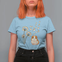 Flower Guinea Pig Dandelion T Shirt For Women Funny Cavy Lover Gift - Wonder Print Shop