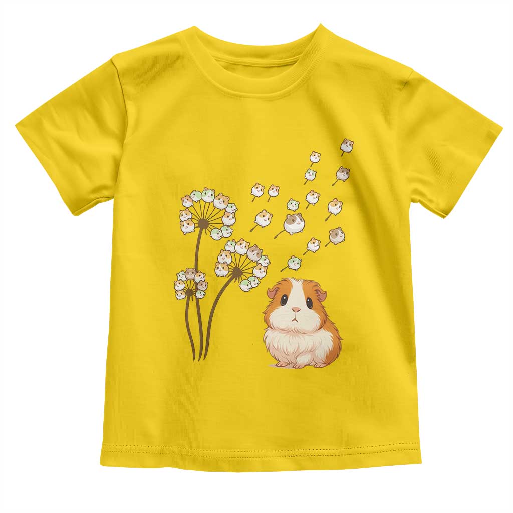 Flower Guinea Pig Dandelion Toddler T Shirt Funny Cavy Lover Gift - Wonder Print Shop