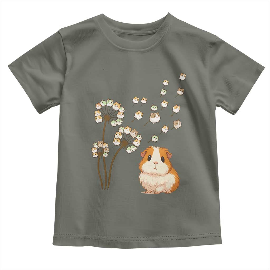 Flower Guinea Pig Dandelion Toddler T Shirt Funny Cavy Lover Gift - Wonder Print Shop