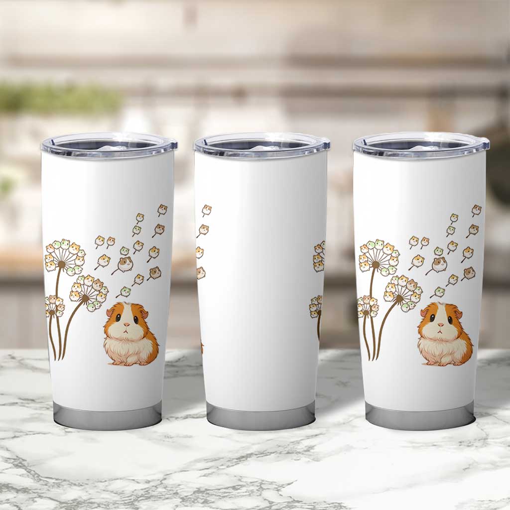 Flower Guinea Pig Dandelion Tumbler Cup Funny Cavy Lover Gift - Wonder Print Shop