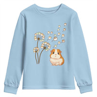 Flower Guinea Pig Dandelion Youth Sweatshirt Funny Cavy Lover Gift - Wonder Print Shop
