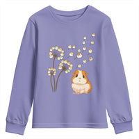 Flower Guinea Pig Dandelion Youth Sweatshirt Funny Cavy Lover Gift - Wonder Print Shop