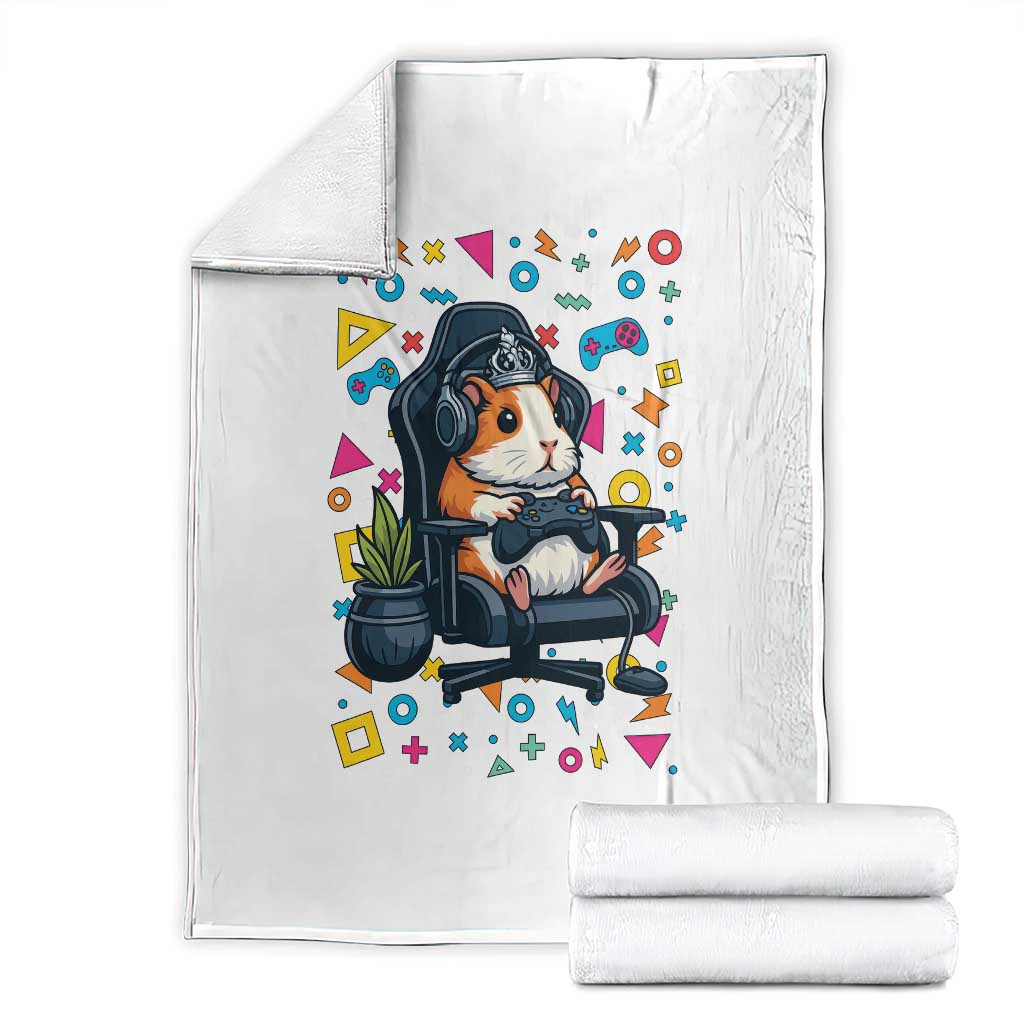 Funny Guinea Pigs And Gaming Lover Gift For Kid Throw Blanket - Wonder Print Shop