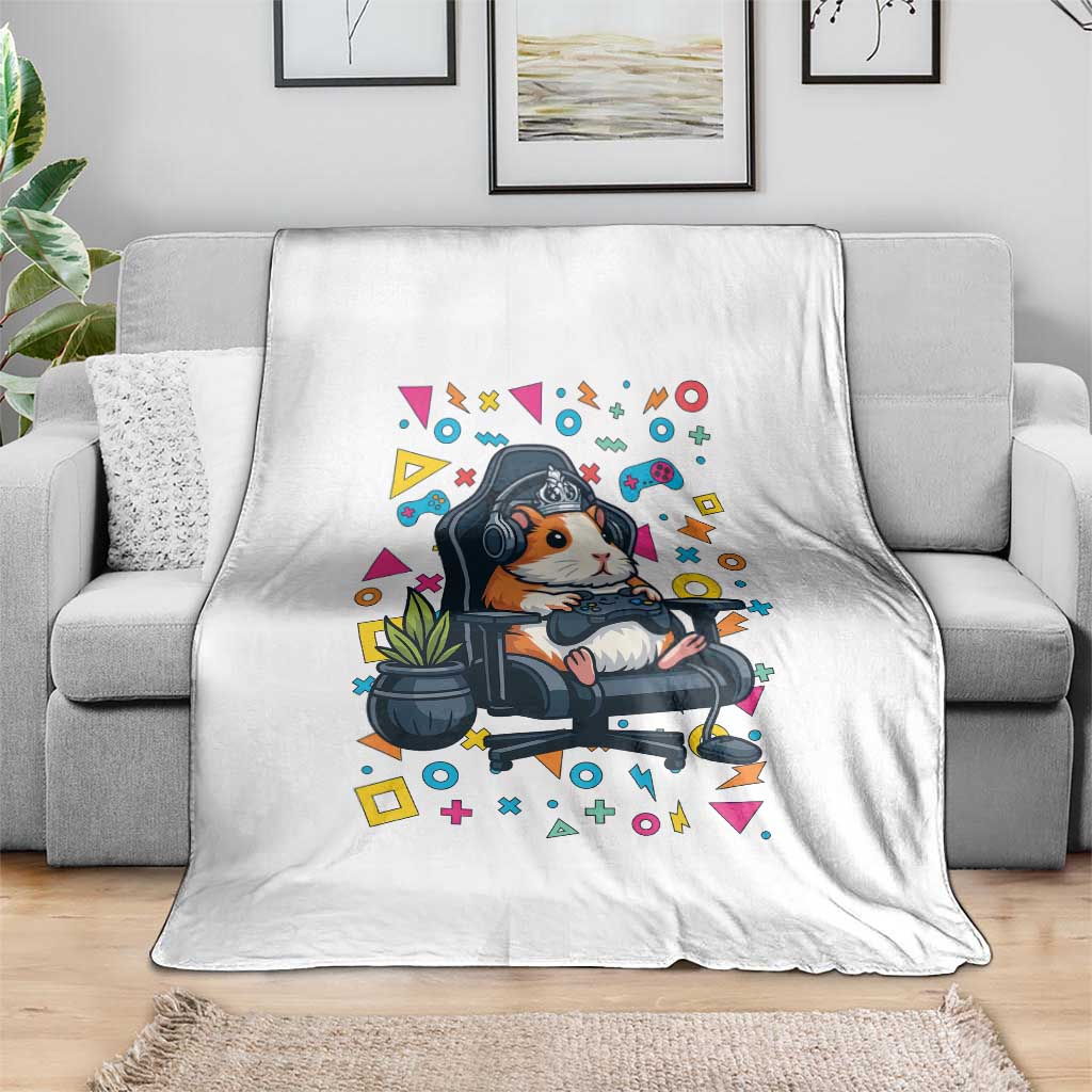 Funny Guinea Pigs And Gaming Lover Gift For Kid Throw Blanket - Wonder Print Shop