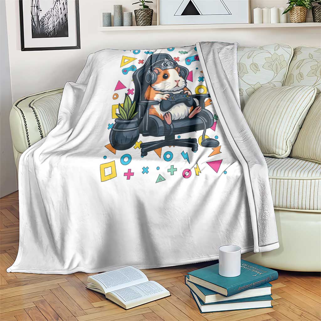 Funny Guinea Pigs And Gaming Lover Gift For Kid Throw Blanket - Wonder Print Shop