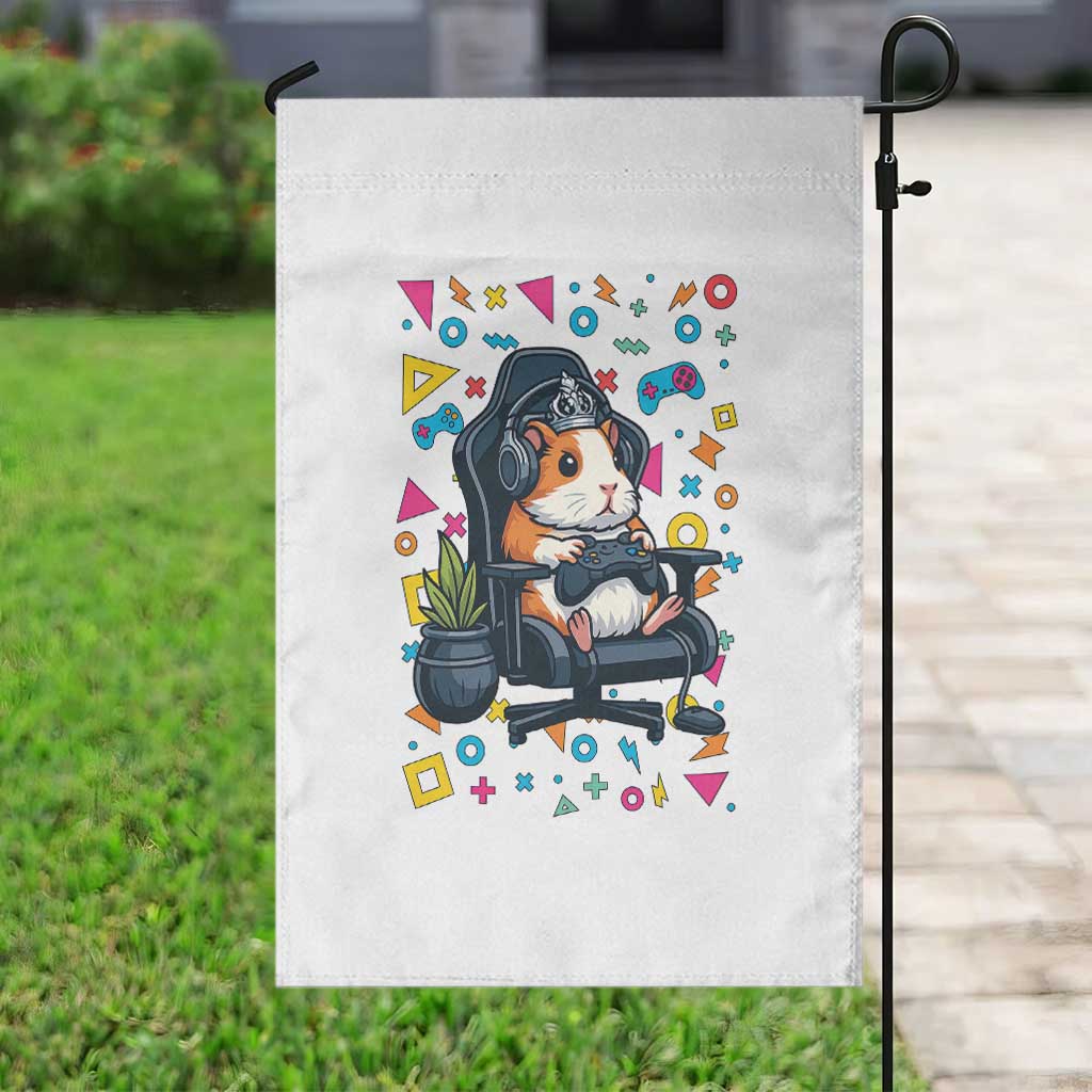 Funny Guinea Pigs And Gaming Lover Gift For Kid Garden Flag - Wonder Print Shop