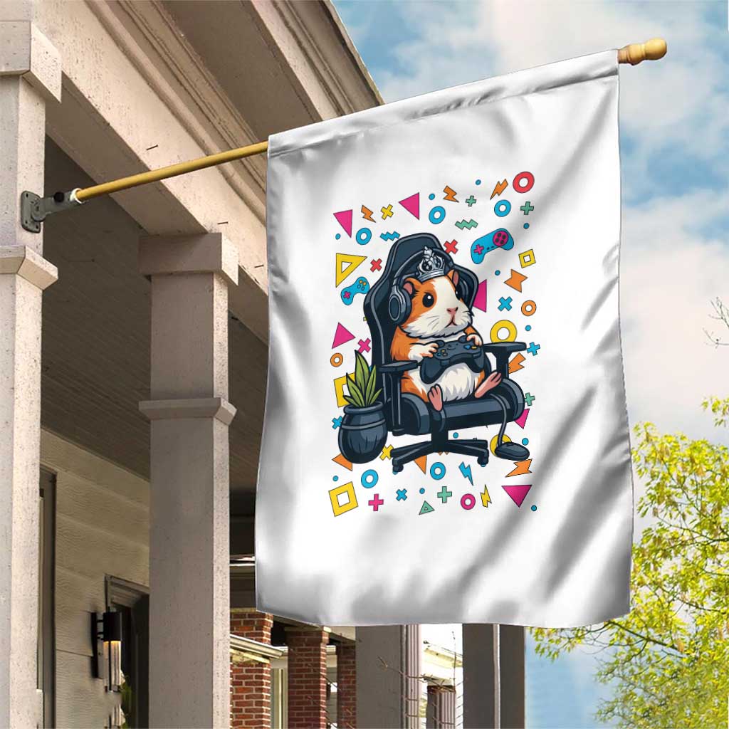 Funny Guinea Pigs And Gaming Lover Gift For Kid Garden Flag - Wonder Print Shop
