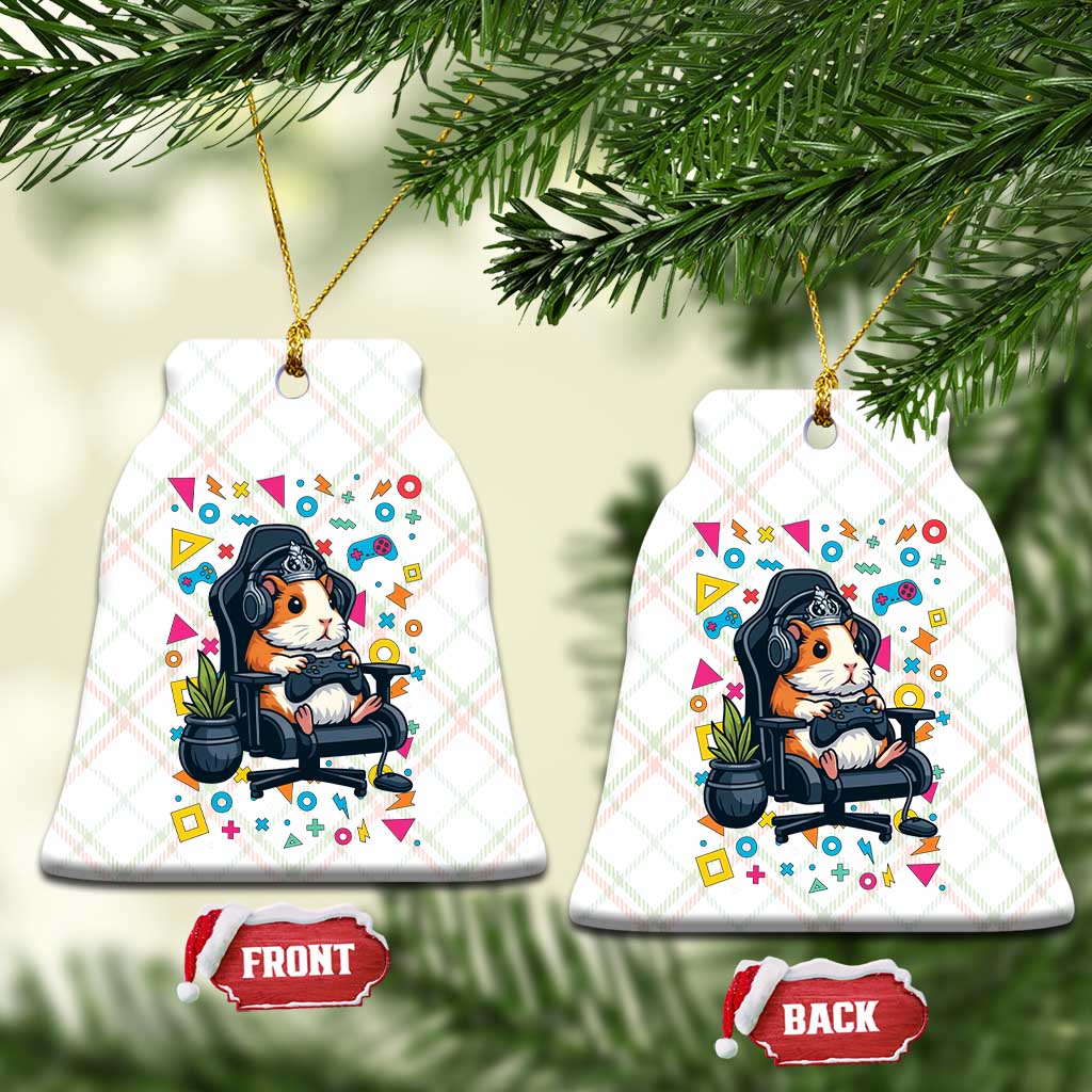 Funny Guinea Pigs And Gaming Lover Gift For Kid Ceramic Ornament - Wonder Print Shop