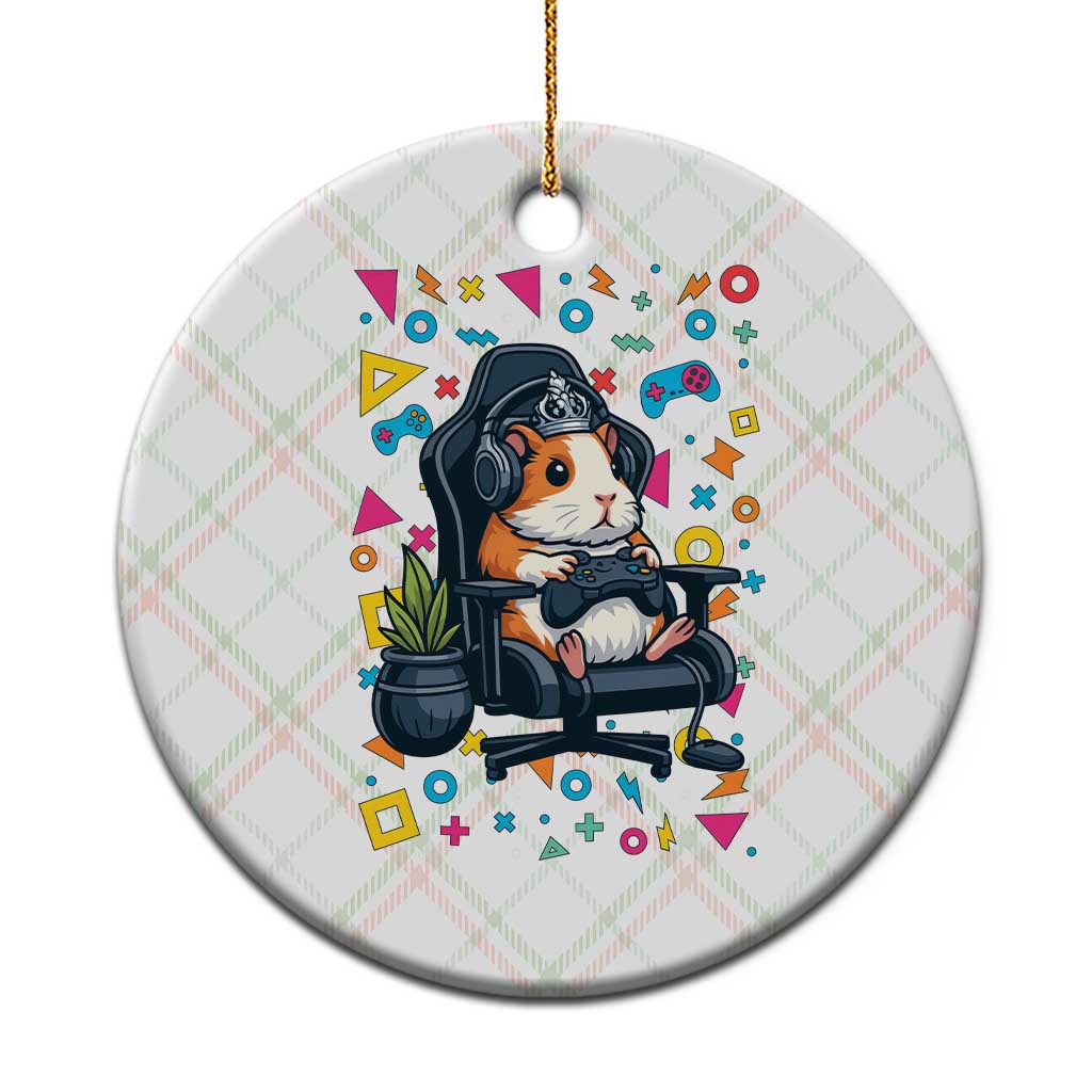 Funny Guinea Pigs And Gaming Lover Gift For Kid Ceramic Ornament - Wonder Print Shop