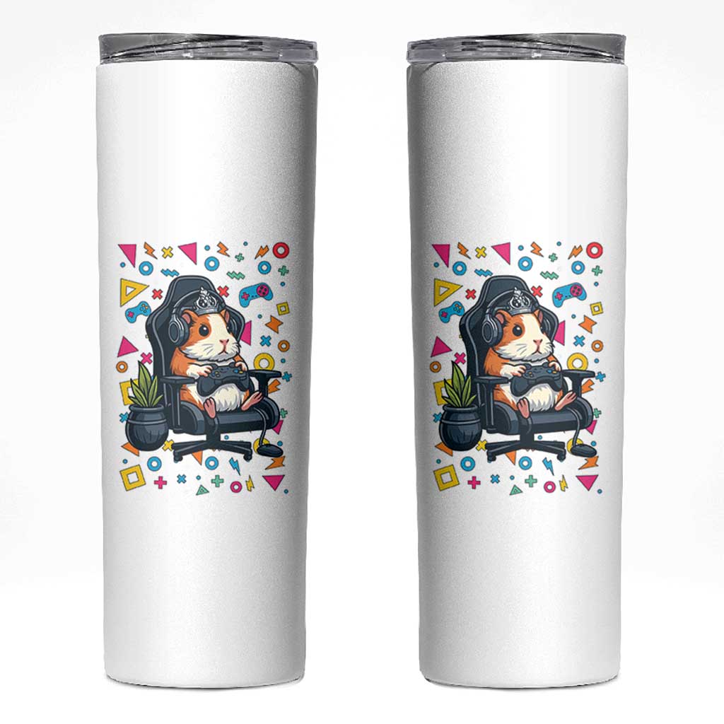 Funny Guinea Pigs And Gaming Lover Gift For Kid Skinny Tumbler - Wonder Print Shop