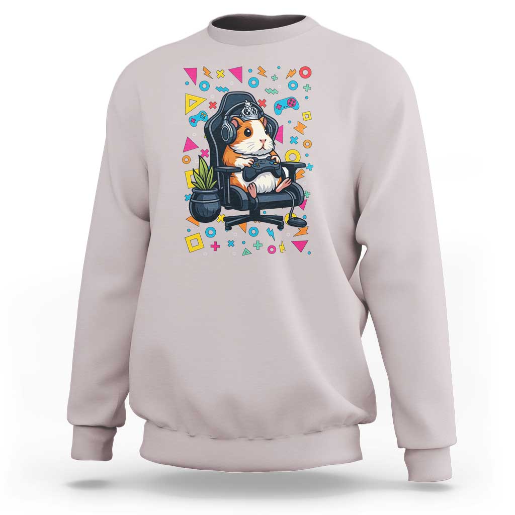 Funny Guinea Pigs And Gaming Lover Gift For Kid Sweatshirt - Wonder Print Shop