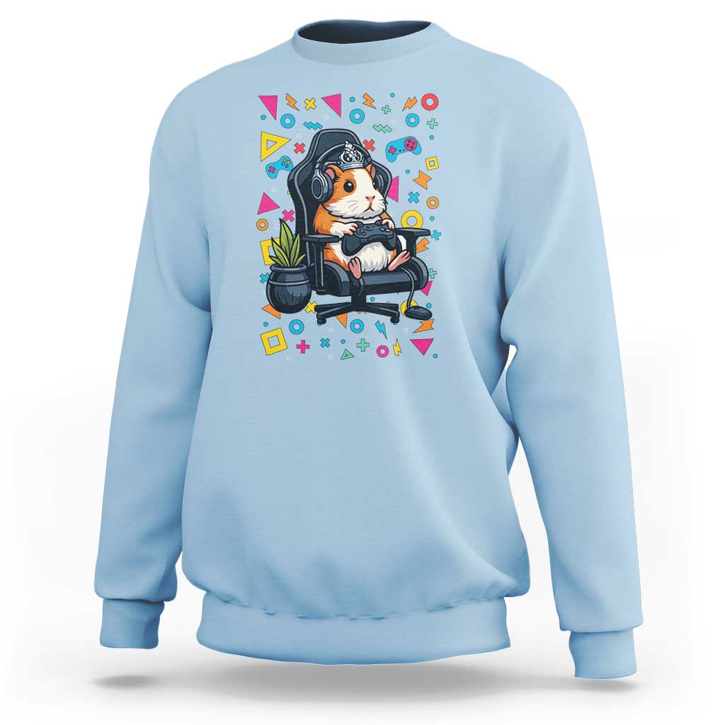 Funny Guinea Pigs And Gaming Lover Gift For Kid Sweatshirt - Wonder Print Shop