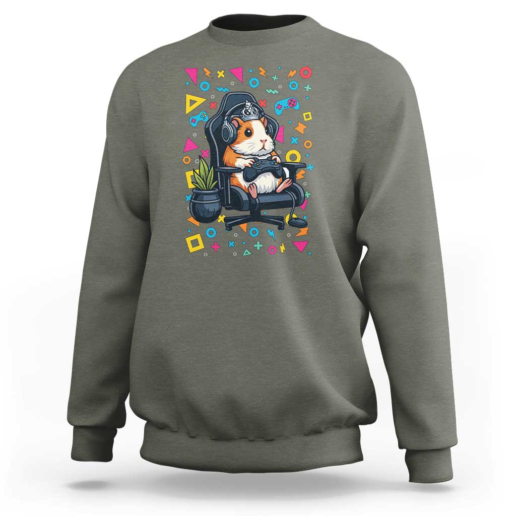 Funny Guinea Pigs And Gaming Lover Gift For Kid Sweatshirt - Wonder Print Shop