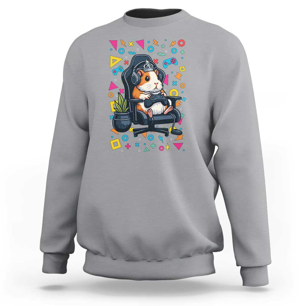 Funny Guinea Pigs And Gaming Lover Gift For Kid Sweatshirt - Wonder Print Shop