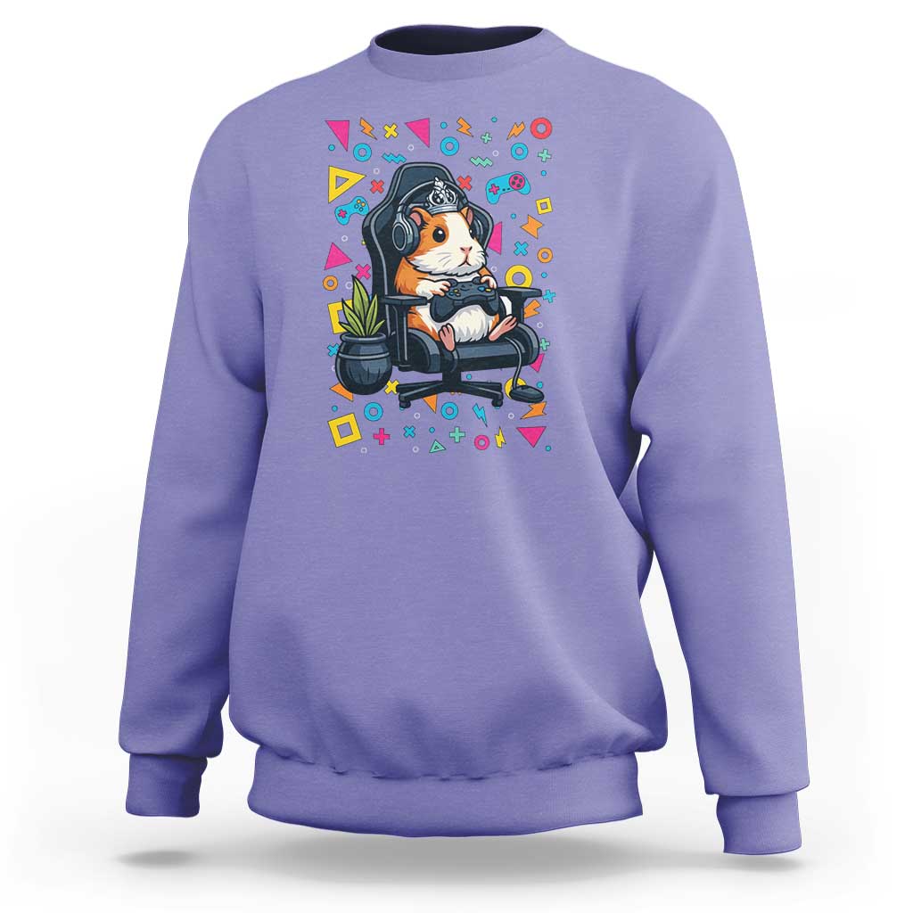 Funny Guinea Pigs And Gaming Lover Gift For Kid Sweatshirt - Wonder Print Shop