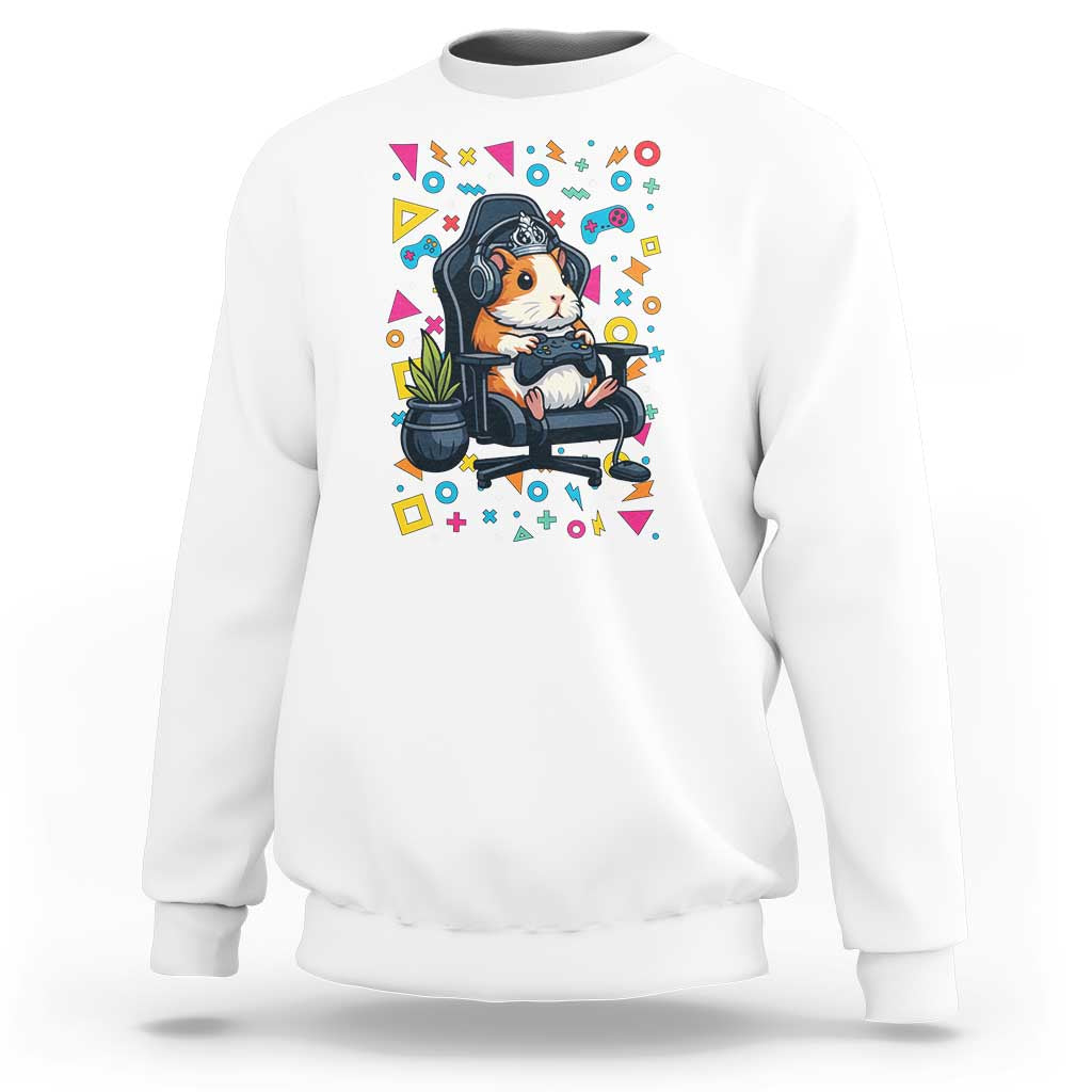 Funny Guinea Pigs And Gaming Lover Gift For Kid Sweatshirt - Wonder Print Shop