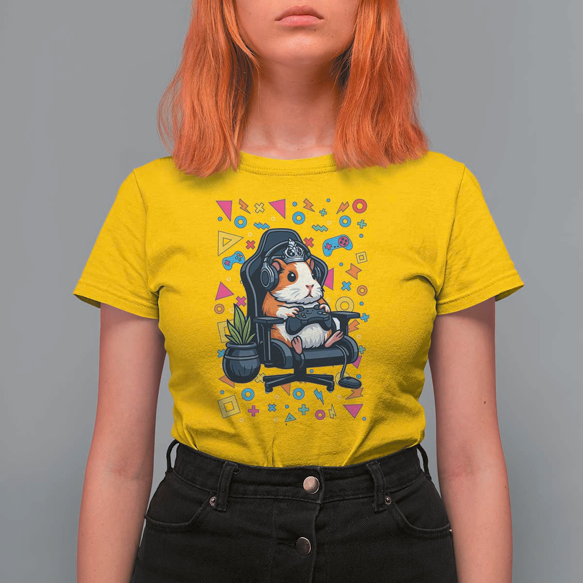 Funny Guinea Pigs And Gaming Lover Gift For Kid T Shirt For Women - Wonder Print Shop