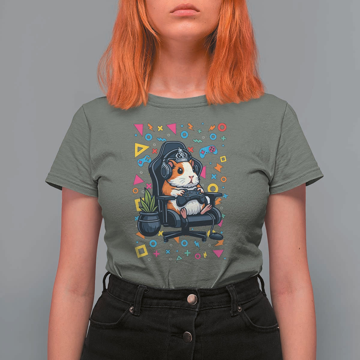 Funny Guinea Pigs And Gaming Lover Gift For Kid T Shirt For Women - Wonder Print Shop