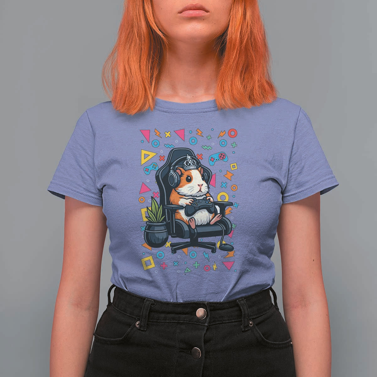 Funny Guinea Pigs And Gaming Lover Gift For Kid T Shirt For Women - Wonder Print Shop