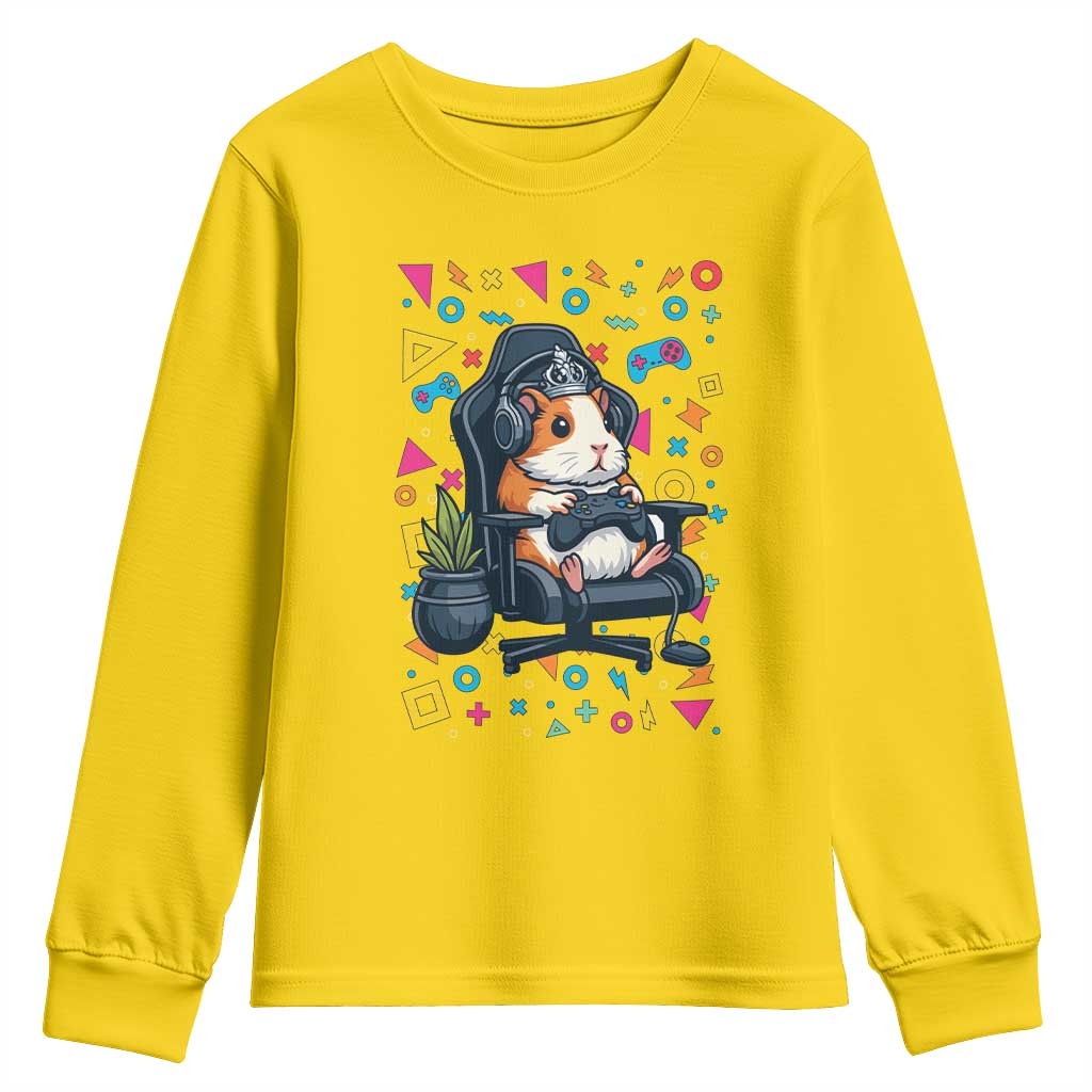Funny Guinea Pigs And Gaming Lover Gift For Kid Youth Sweatshirt - Wonder Print Shop