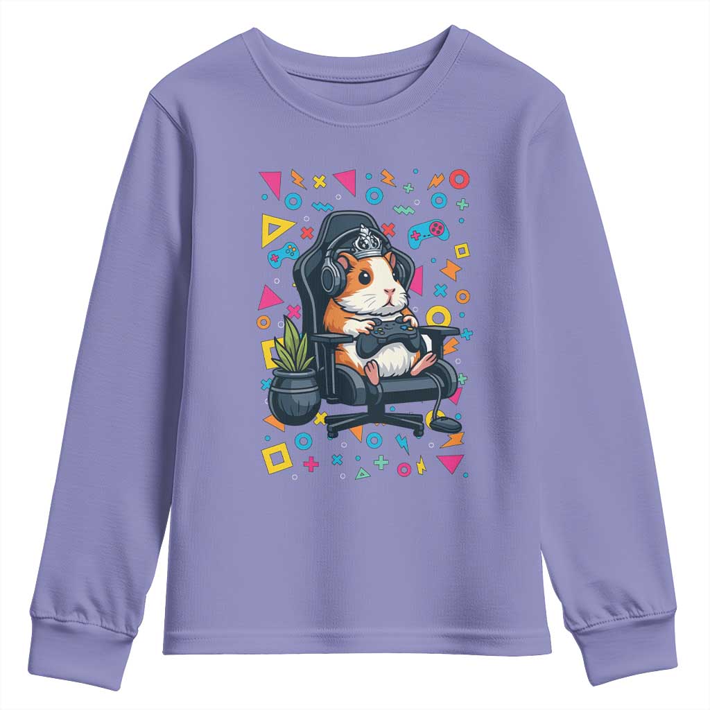 Funny Guinea Pigs And Gaming Lover Gift For Kid Youth Sweatshirt - Wonder Print Shop