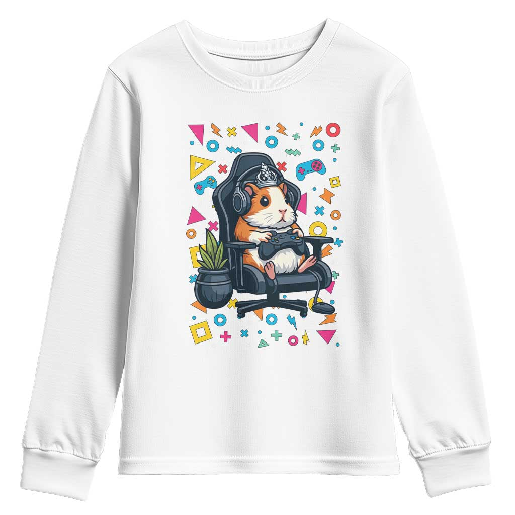 Funny Guinea Pigs And Gaming Lover Gift For Kid Youth Sweatshirt - Wonder Print Shop