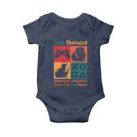 Funny Easily Distracted By Guinea Pigs And Gaming Baby Onesie Game Lover Gift - Wonder Print Shop