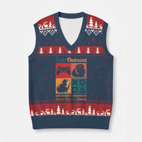 Funny Easily Distracted By Guinea Pigs And Gaming V-Neck Knit Sweater Vest Game Lover Gift - Wonder Print Shop