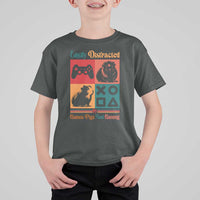 Funny Easily Distracted By Guinea Pigs And Gaming T Shirt For Kid Game Lover Gift - Wonder Print Shop